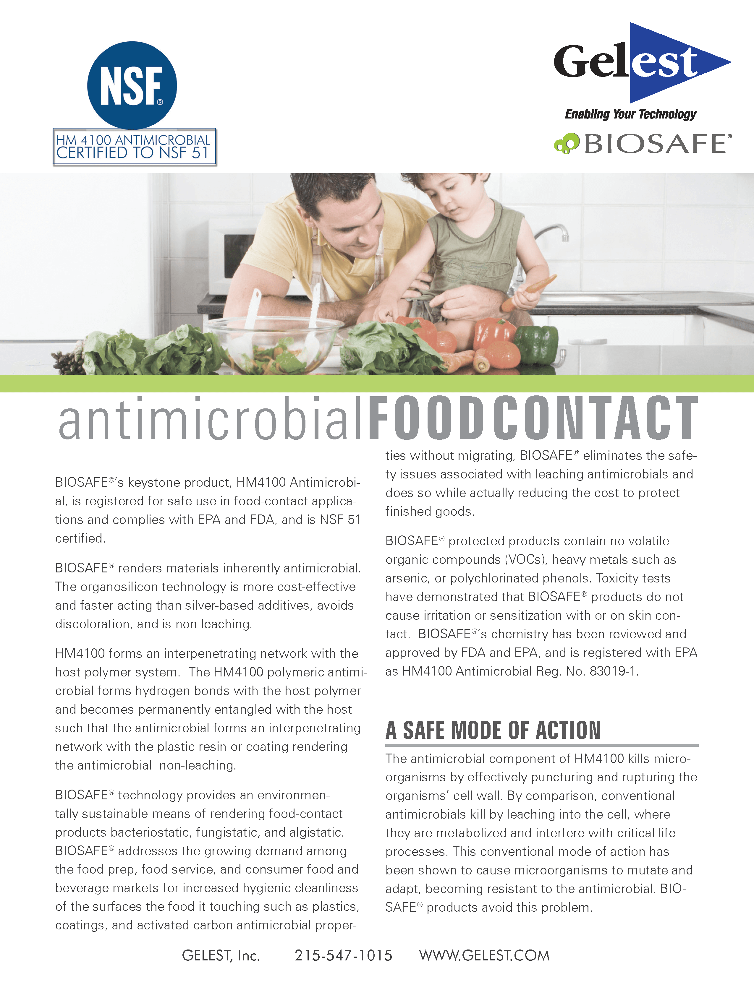 BIOSAFE® Food Contact Guidelines